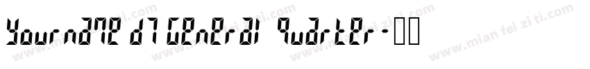 Yourname D7 General Quarter字体转换
